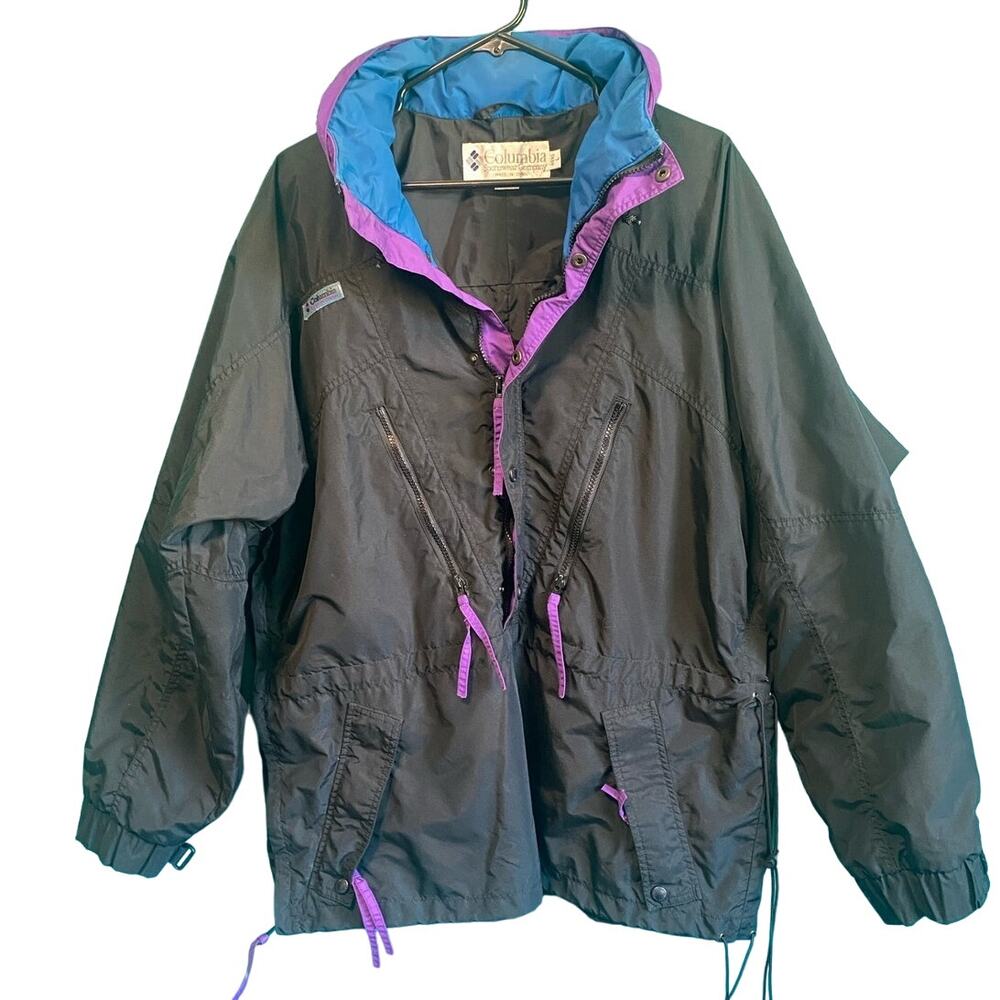 Vintage Columbia Sportswear Black Colorblock Men's Jacket Large